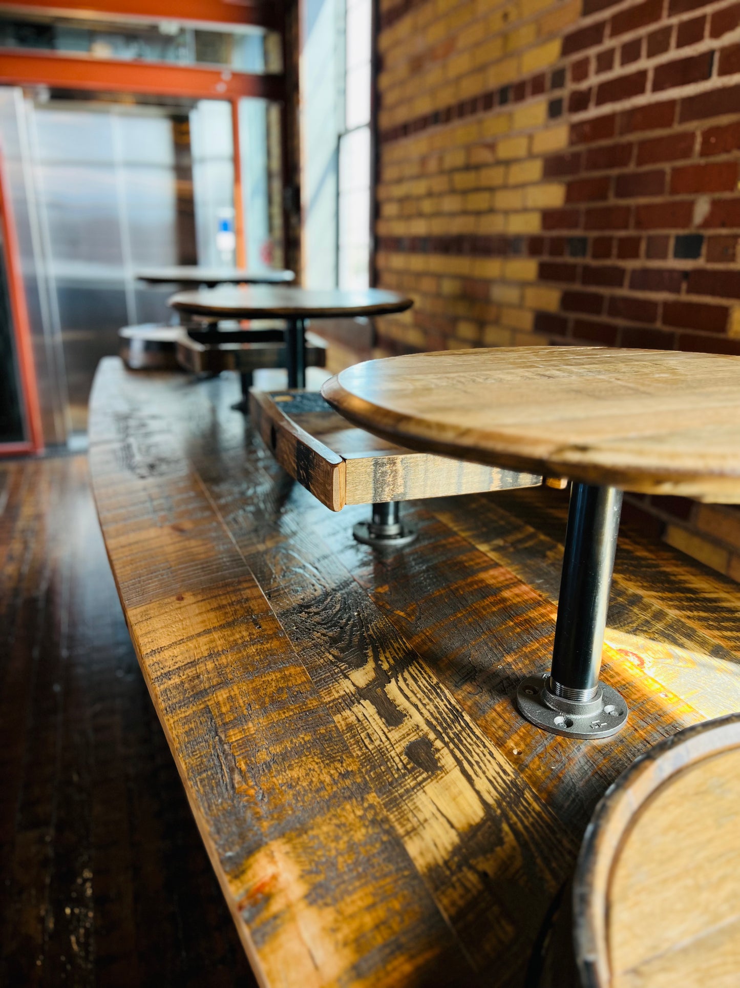 Whiskey Barrel Charcuterie Table