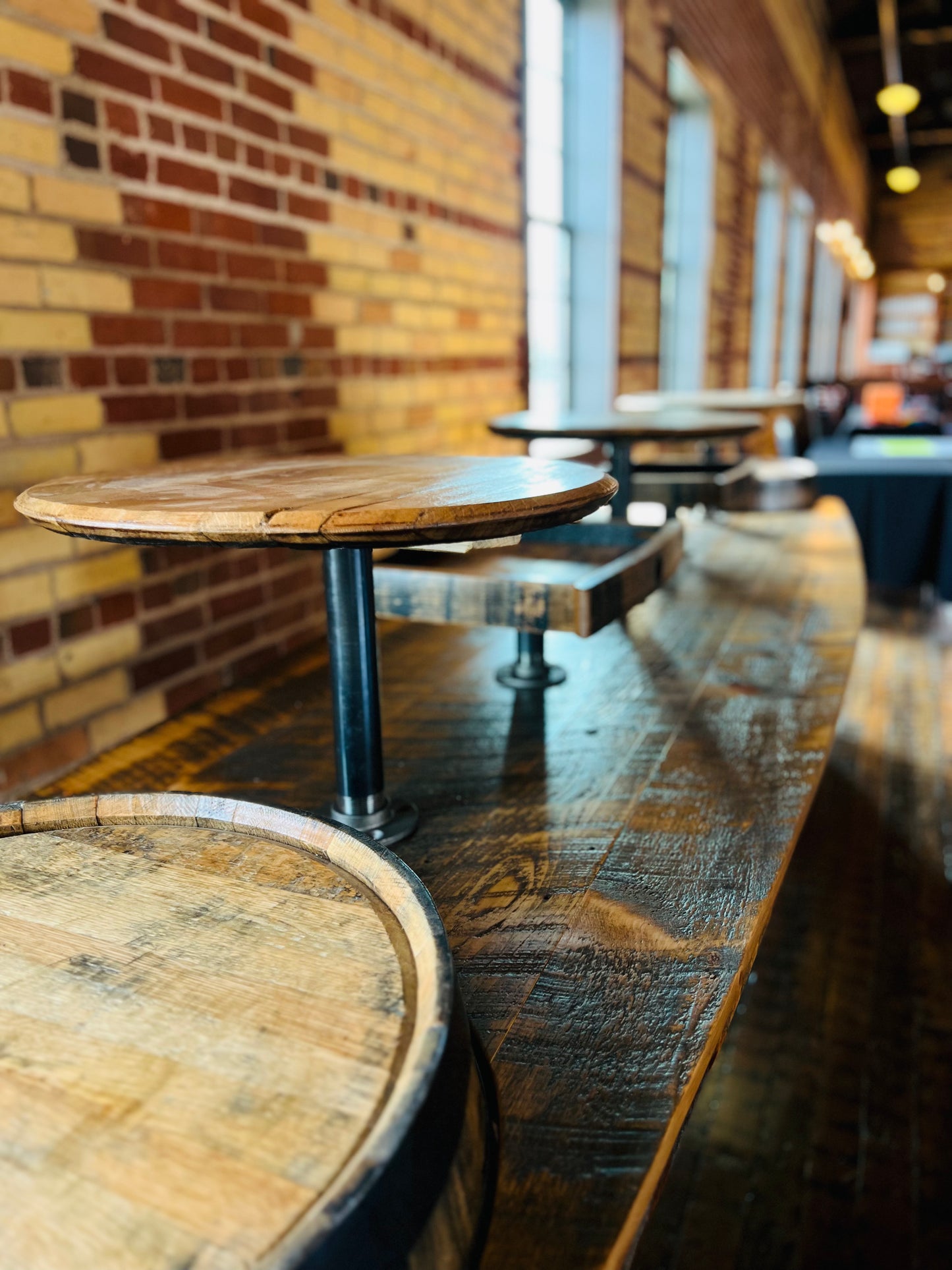 Whiskey Barrel Charcuterie Table